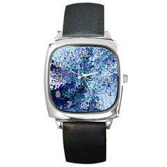 Splashes! Square Metal Watch by SugaPlumsEmporium