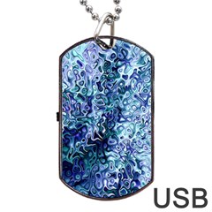 Splashes! Dog Tag Usb Flash (two Sides)  by SugaPlumsEmporium