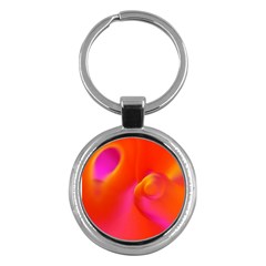 Orange Cream Key Chains (round)  by SugaPlumsEmporium