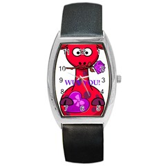 Wuv You! Barrel Style Metal Watch by SugaPlumsEmporium