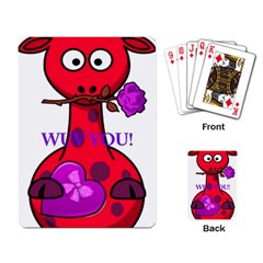 Wuv You! Playing Card by SugaPlumsEmporium