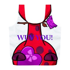 Wuv You! Full Print Recycle Bags (l)  by SugaPlumsEmporium