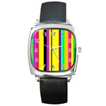 Feeling Purky! Square Metal Watch Front