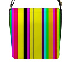 Feeling Purky! Flap Messenger Bag (l)  by SugaPlumsEmporium