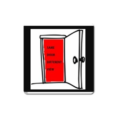 The Open Door Policy Square Magnet by SugaPlumsEmporium