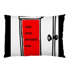 The Open Door Policy Pillow Case (two Sides) by SugaPlumsEmporium