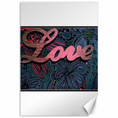 Love! Canvas 12  X 18   by SugaPlumsEmporium