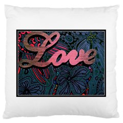 Love! Standard Flano Cushion Case (two Sides) by SugaPlumsEmporium