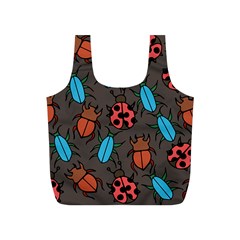 Beetles And Ladybug Pattern Bug Lover  Full Print Recycle Bags (s)  by BubbSnugg