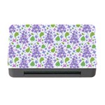 liliac flowers and leaves Pattern Memory Card Reader with CF Front