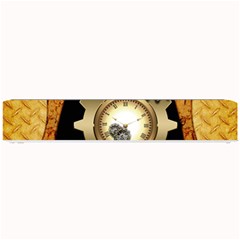 Steampunk Golden Design With Clocks And Gears Small Bar Mats by FantasyWorld7