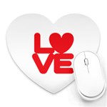 LOVE (01) Mouse Pad (Heart) Front