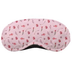 Cute Pink Birds And Flowers Pattern Sleeping Masks by TastefulDesigns