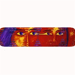 Conundrum Iii, Abstract Purple & Orange Goddess Large Bar Mats by DianeClancy