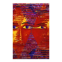 Conundrum Iii, Abstract Purple & Orange Goddess Shower Curtain 48  X 72  (small)  by DianeClancy