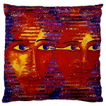 Conundrum Iii, Abstract Purple & Orange Goddess Standard Flano Cushion Case (Two Sides) Front