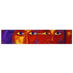 Conundrum Iii, Abstract Purple & Orange Goddess Flano Scarf (small) by DianeClancy