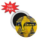 Conundrum II, Abstract Golden & Sapphire Goddess 1.75  Magnets (100 pack)  Front