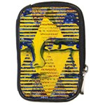 Conundrum II, Abstract Golden & Sapphire Goddess Compact Camera Cases Front