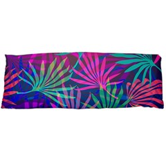 Colored Palm Leaves Background Body Pillow Case (dakimakura) by TastefulDesigns