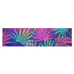 Colored Palm Leaves Background Satin Scarf (oblong) by TastefulDesigns