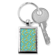 Summer Pineapples Fruit Pattern Key Chains (rectangle)  by TastefulDesigns