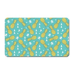 Summer Pineapples Fruit Pattern Magnet (rectangular)