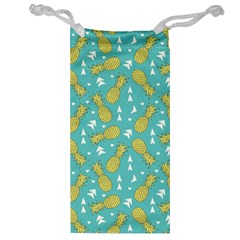 Summer Pineapples Fruit Pattern Jewelry Bags by TastefulDesigns