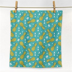 Summer Pineapples Fruit Pattern Face Towel by TastefulDesigns