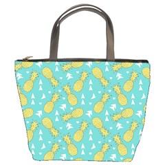 Summer Pineapples Fruit Pattern Bucket Bags by TastefulDesigns