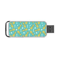 Summer Pineapples Fruit Pattern Portable Usb Flash (one Side) by TastefulDesigns