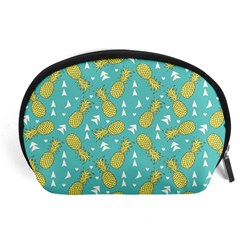 Summer Pineapples Fruit Pattern Accessory Pouches (large)  by TastefulDesigns