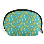 Summer Pineapples Fruit Pattern Accessory Pouches (Large)  Front