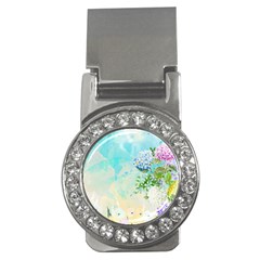 Watercolor Fresh Flowery Background Money Clips (cz)  by TastefulDesigns