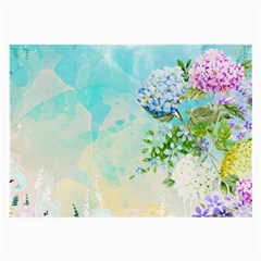 Watercolor Fresh Flowery Background Large Glasses Cloth (2-side) by TastefulDesigns