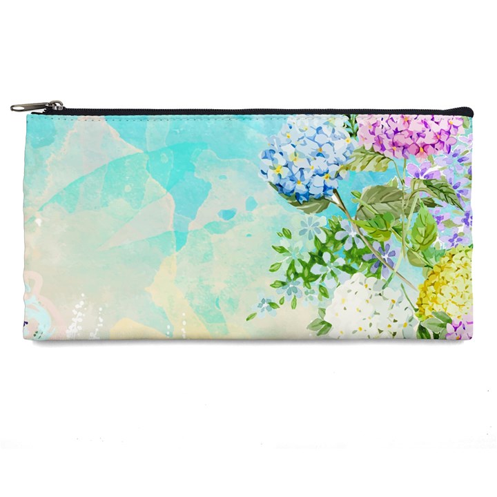 Watercolor Fresh Flowery Background Pencil Cases