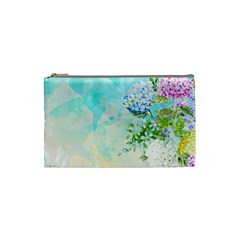 Watercolor Fresh Flowery Background Cosmetic Bag (small)  by TastefulDesigns