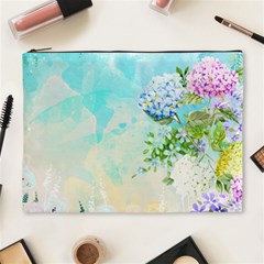 Watercolor Fresh Flowery Background Cosmetic Bag (xl) by TastefulDesigns