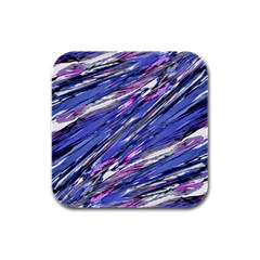 Abstract Collage Print Rubber Square Coaster (4 Pack)  by dflcprints