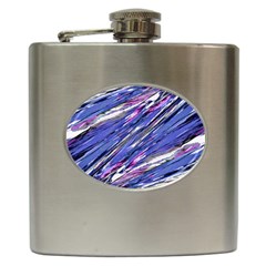 Abstract Collage Print Hip Flask (6 Oz) by dflcprints