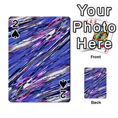 Abstract Collage Print Playing Cards 54 Designs  by dflcprints