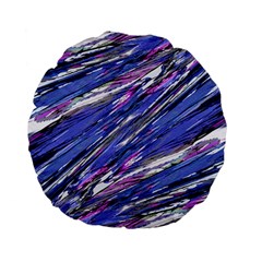 Abstract Collage Print Standard 15  Premium Flano Round Cushions by dflcprints