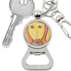 Portrait Of Archangel Michael, Spiritual Chalks Drawing Bottle Opener Key Chains by yoursparklingshop