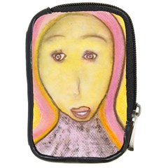 Portrait Of Archangel Michael, Spiritual Chalks Drawing Compact Camera Cases by yoursparklingshop