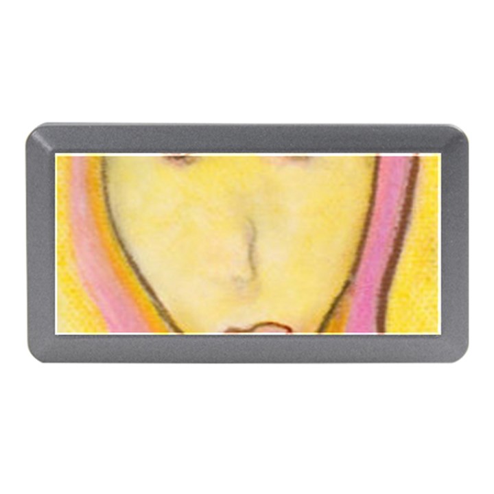 Portrait of Archangel Michael, Spiritual Chalks Drawing Memory Card Reader (Mini)