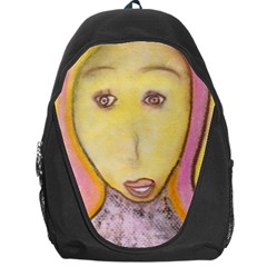 Portrait Of Archangel Michael, Spiritual Chalks Drawing Backpack Bag by yoursparklingshop