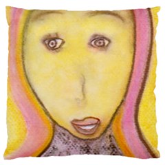 Portrait Of Archangel Michael, Spiritual Chalks Drawing Standard Flano Cushion Case (one Side) by yoursparklingshop