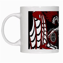 Winged Angel White Coffee Mug by DryInk