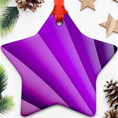 Gentle Folds Of Purple Ornament (star)  by FunWithFibro