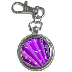 Gentle Folds Of Purple Key Chain Watches by FunWithFibro